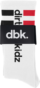 DBK AC-BASICS2PK-SOCK Basic Sock 2 Pack White and Black