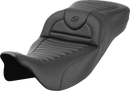 SADDLEMEN Roadsofa™ Extended Reach Seat - without Backrest - Tuck-n-Roll - FL '08-'24 808-07B-20300
