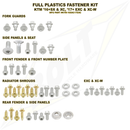 BOLT Body Work Fastener Kit - '16-'19 KTM KTM-16SXC17EXC