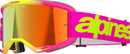 ALPINESTARS GOGGLES Vision 5 Goggle - Wordmark - Pink/Yellow Fluo - Red Mirror Lens 5102425-3085