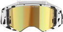 ALPINESTARS GOGGLES Supertech Goggle - Corp - White - ABS Vision - Gold Mirror Lens 5100325-2044
