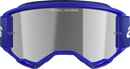 ALPINESTARS GOGGLES Vision 3 Goggle - Wordmark - Blue - Silver Mirror Lens 5103225-7266