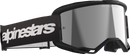 ALPINESTARS GOGGLES Vision 3 Goggle - Wordmark - Black - Silver Mirror Lens 5103225-1456