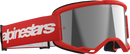 ALPINESTARS GOGGLES Vision 3 Goggle - Wordmark - Red - Silver Mirror Lens 5103325-3094