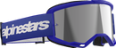 ALPINESTARS GOGGLES Vision 3 Goggle - Wordmark - Blue - Silver Mirror Lens 5103225-7266