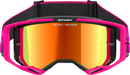 ALPINESTARS GOGGLES Vision 8 Goggle - Corp - Pink - Red Mirror Lens 5101625-3083