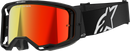 ALPINESTARS GOGGLES Vision 8 Goggle - Corp - Black - Red Mirror Lens 5101625-1446