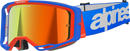 ALPINESTARS GOGGLES Vision 8 Goggle - Wordmark - Blue/Orange - Red Mirror 5101325-7303