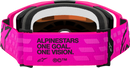 ALPINESTARS GOGGLES Vision 8 Goggle - Corp - Pink - Red Mirror Lens 5101625-3083
