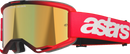 ALPINESTARS GOGGLES Vision 5 Goggle - Blaze - Red - Gold Mirror Lens 5102125-3115