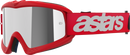 ALPINESTARS GOGGLES Youth Vision Goggle - Blaze - Red - Silver Mirror Lens 5140425-3094