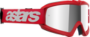 ALPINESTARS GOGGLES Youth Vision Goggle - Blaze - Red - Silver Mirror Lens 5140425-3094