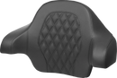SADDLEMEN Tour-Pak® Backrest Pad - Lattice Stitch - Blue Stitch - FL '14-'24 814-07-15001