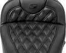 SADDLEMEN Roadsofa™ Seat - without Backrest - Lattice Stitch - Carbon Fiber - FL '08-'23 808-07B-206A0
