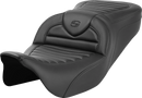 SADDLEMEN Roadsofa™ Seat - without Backrest - Tuck-n-Roll - Carbon Fiber - FL '08-'23 808-07B-20400