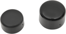 DRAG SPECIALTIES Axle Caps - Black - Rear - Pair W16-0332GB