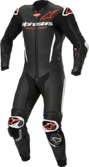 ALPINESTARS GP-R7 1-PC Leather Suit - Black/White/Red Fluo - US 40 / EU 50 3150125-1231-50