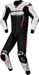 ALPINESTARS GP-R7 1-PC Leather Suit - White/Black/Red Fluo - US 38 / EU 48 3150125-233-48