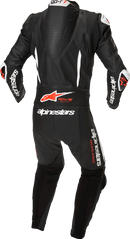 ALPINESTARS GP-R7 1-PC Leather Suit - Black/White/Red Fluo - US 38 / EU 48 3150125-1231-48
