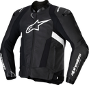 ALPINESTARS Missile v3 Leather Jacket - Black/White - US 48 / EU 58 3100125-12-58