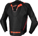 ALPINESTARS Missile v3 Ignition Leather Jacket - Black/Red Fluo/Dark Red - US 48 / EU 58 3100325-1365-58