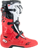 ALPINESTARS Tech 10 Enduro Boots - Bright Red/Black/White - US 12 / EU 47 2010025-3016-12