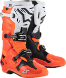ALPINESTARS Tech 10 Enduro Boots - Fluorescent Orange/Black/White - US 8 / EU 42 2010025-4512-8