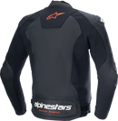 ALPINESTARS Faster v3 Airflow Leather Jacket - Black/Red Fluo - US 44 / EU 54 3103625-1030-54