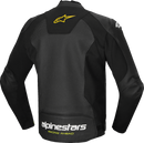 ALPINESTARS Faster v3 Airflow Leather Jacket - Black/White/Yellow Fluo - US 40 / EU 50 3103625-125-50