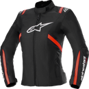 ALPINESTARS Stella T-SPS v2 WP Jacket - Black/White/Red Fluo - XL 3210225-1231-XL