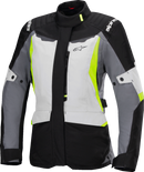 ALPINESTARS Stella ST-1 Waterproof Jacket - Ice Gray/Black/Yellow Fluo - Large 3210325-9145-L