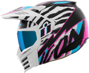 ICON Elsinore™ Helmet Rad Dawn White Large - Lightweight and Comfortable MX Helmet with Removable Face Mask