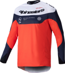 ALPINESTARS Pro-Dura Long-Sleeve Jersey - Navy/Hot Orange/White - Small 3760125-7162-S