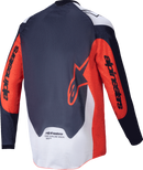 ALPINESTARS Pro-Dura Long-Sleeve Jersey - Navy/Hot Orange/White - Small 3760125-7162-S