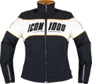 ICON Women's Hella 4™ Jacket - Black - Size XL - Durable Stretch Cotton and Nylon Motorcycle Jacket