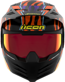 ICON Elsinore™ Helmet Rad Dawn Orange Large - Lightweight Motorcycle Helmet with Removable Face Mask and Advanced Ventilation