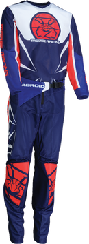 MOOSE OFFROAD Youth Agroid Mesh Jersey - Red/White/Blue - Medium 2912-2525