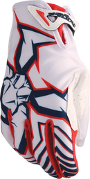 MOOSE OFFROAD Agroid™ Pro Gloves - Red/White/Blue - Large 3330-8086