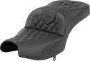 SADDLEMEN Roadsofa™ Seat - Without Backrest - Black - Lattice Stitch - Indian Pursuit '22-'24 I22-02-182