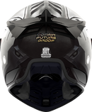 ICON Domain™ Helmet - Future Proof Gray 3XL - Lightweight FRP Shell with Fog-Free Shield and Customizable Features