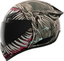 ICON Domain™ Helmet Grand Maw Gray XL - Lightweight FRP Shell with Fog-Free Shield and Advanced Ventilation