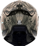 ICON Domain™ Helmet Grand Maw Gray XL - Lightweight FRP Shell with Fog-Free Shield and Advanced Ventilation