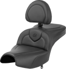 SADDLEMEN Roadsofa™ Seat - With Backrest - Black - Indian Pursuit '22-'24 I22-02-187BR