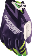 MOOSE OFFROAD Youth SX1™ Gloves - Purple/Green - Small 3332-1893
