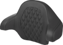 SADDLEMEN Tour-Pak® Backrest Pad - Lattice Stitch - Dark Gray Stitch - FL '14-'24 814-07-15002