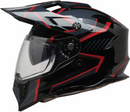 Z1R Range 2.0 Voyager Helmet with Sun Visor and Communication Pockets - Black/Red, XS (Part Number 0140-0350)