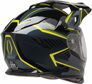 Z1R Range 2.0 Helmet Voyager Gray/Hi-Viz XS - Versatile Motorcycle Helmet with Sun Visor and Communication Pocket