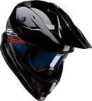 Z1R Range 2.0 Helmet - Solid Black - XS - Lightweight Dual-Sport Motorcycle Helmet with Sun Visor and Communication Pocket