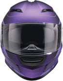 Z1R Jackal Helmet Dark Matter Purple Large – Aerodynamic Polycarbonate Shell with Drop-Down Sun Visor