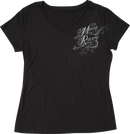 MOOSE OFFROAD Women's Flourish Script T-Shirt - Black - XL 3031-4287